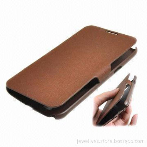 High Quality Leather Cases for Samsung Galaxy Note 2, OEM/ODM Accepted